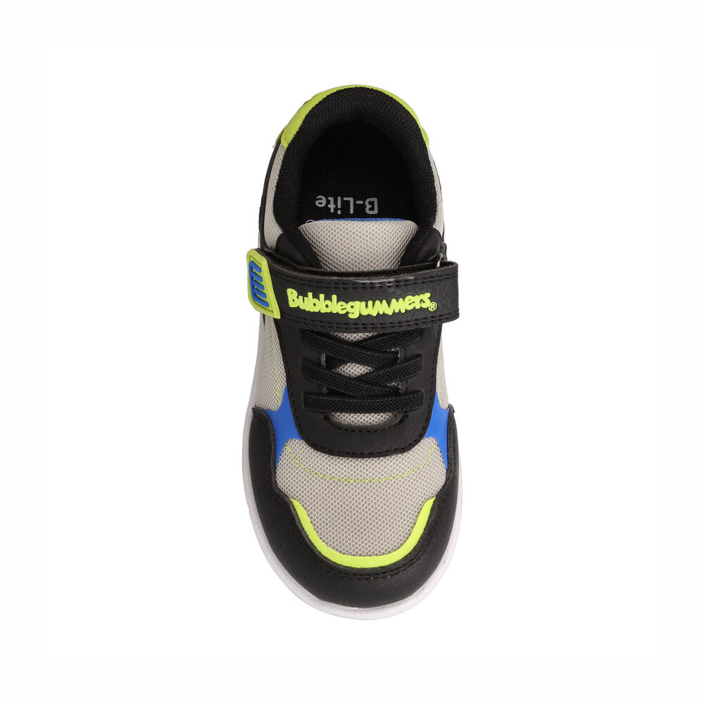 Zapatilla Ni&ntilde;o Bubblegummers Soft Walker Negro - Gris image number 3.0